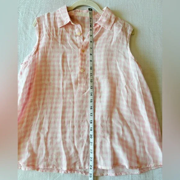CP Shades Linen Gingham Top - Picture 7 of 12